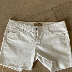 Paige White Denim Shorts Size 29